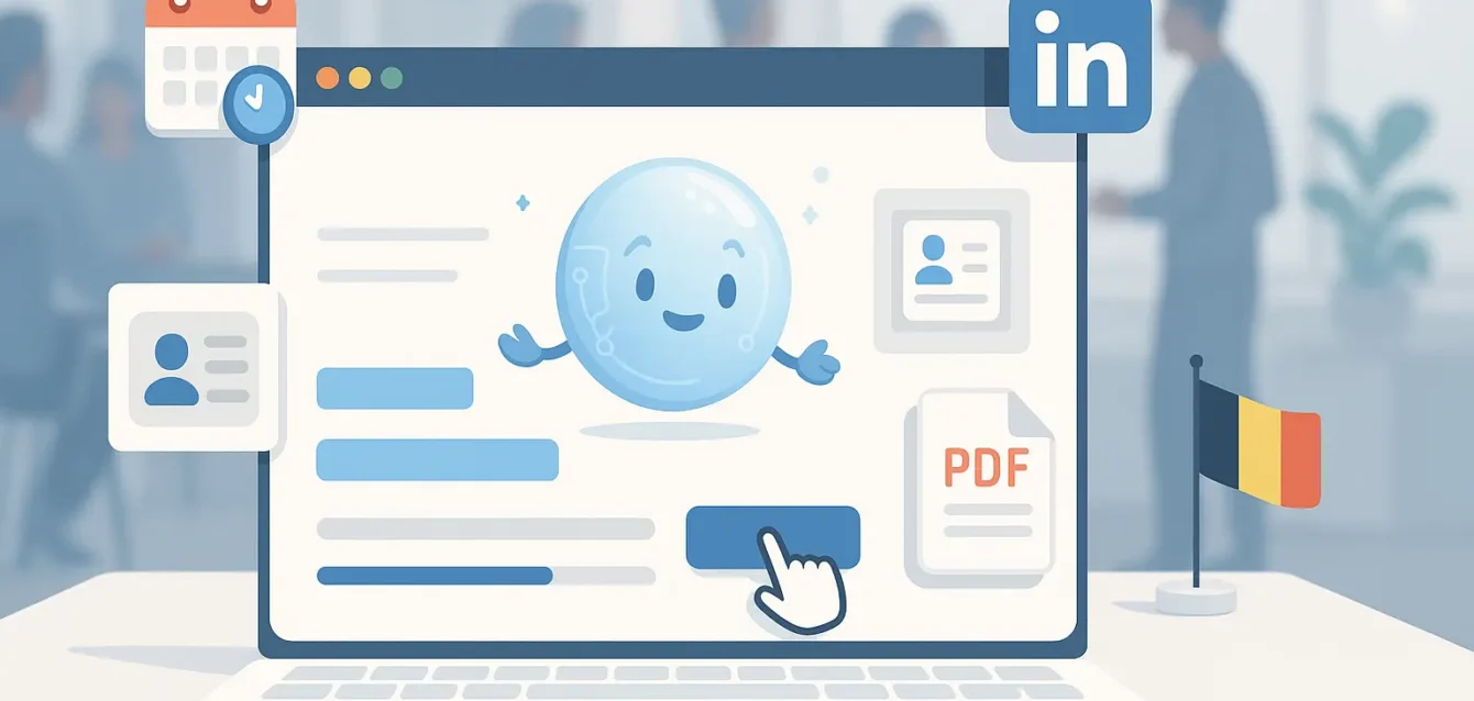 Illustration d'un agent IA Claude intégré au navigateur type Chrome remplissant des formulaires et automatisant des tâches programmées.