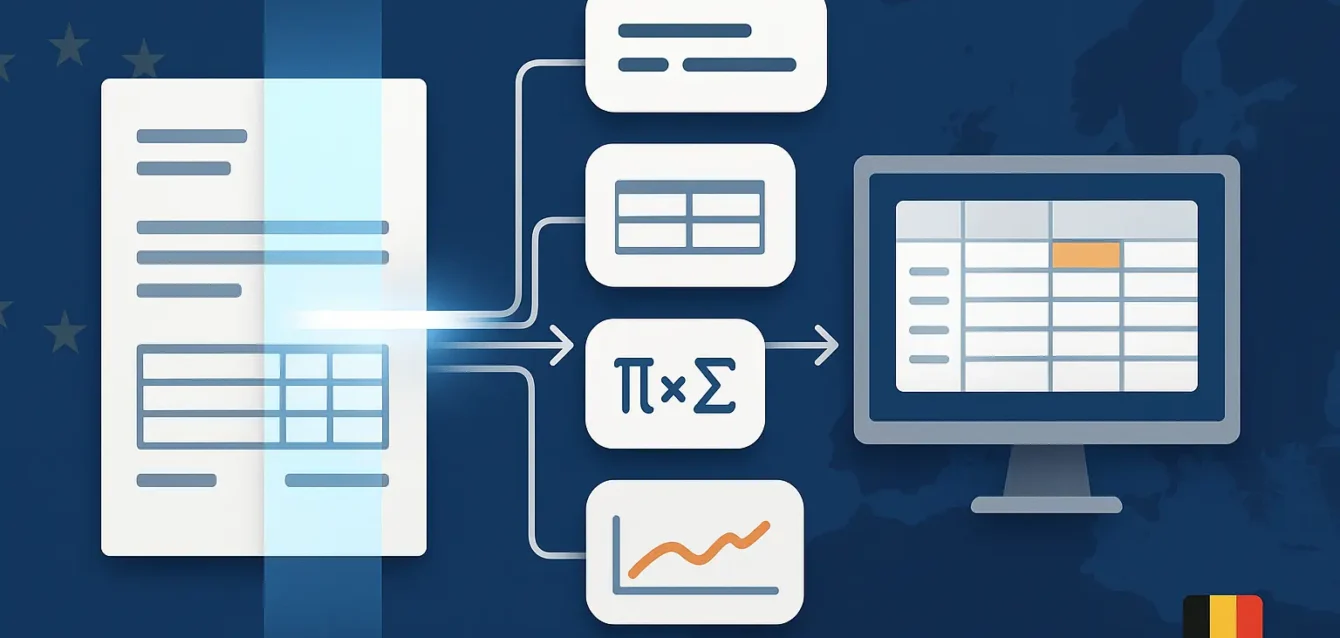 Document scanné converti en données structurées par un outil OCR moderne